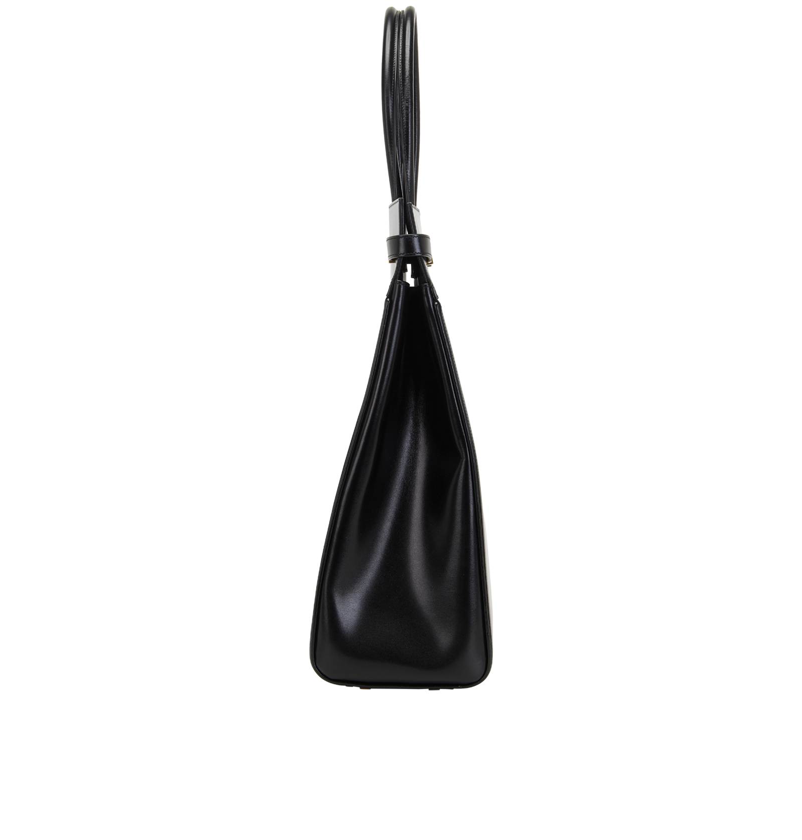 Large Manhattan Tote, &pound;1,400, Handbags, Black, Leather, Side view